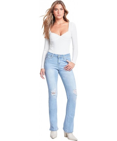 Women's Wannabettabutt Bootcut Jeans Light Blue $21.22 Jeans