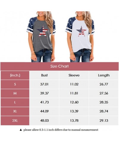 Womens Baseball Mom Shirt Raglan Sleeve Baseball Tee Loose Comfy Patchwork Blouse Top Zz-star-white $17.09 T-Shirts