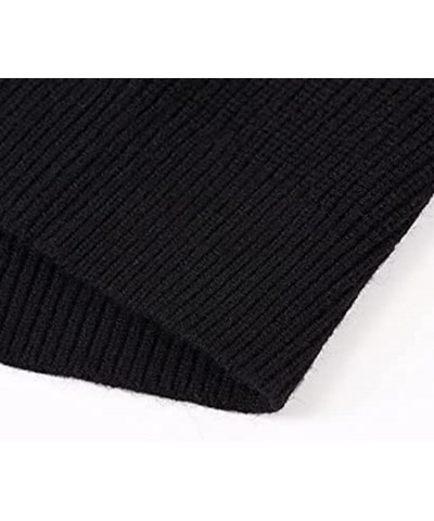 Women Cap Sleeve Sweater Vest Stretchable Knit Tank Lightweight Mock Neck Sleeveless Pullover Top Crew Neck Black $10.32 Swea...