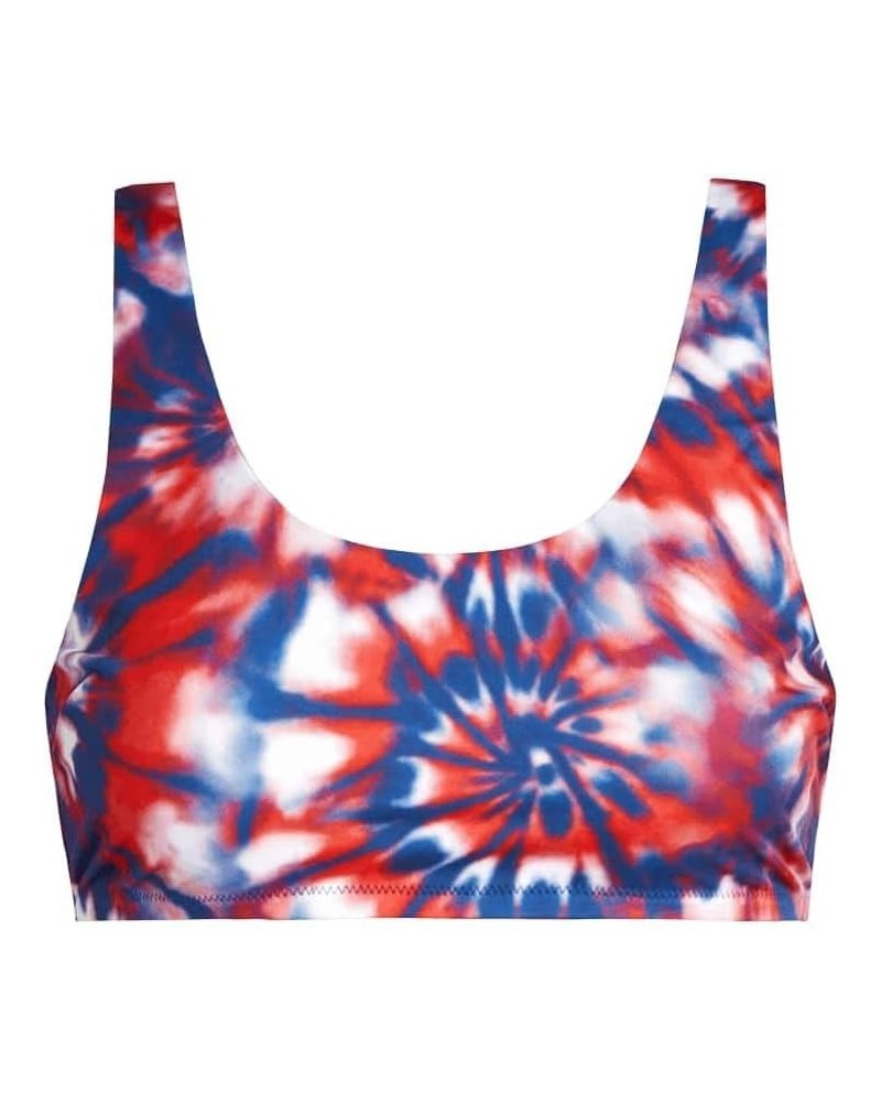 – Women’s Swim Scoop Bikini Top – Bathing Suit for Women Americana Tie Dye $16.10 Swimsuits