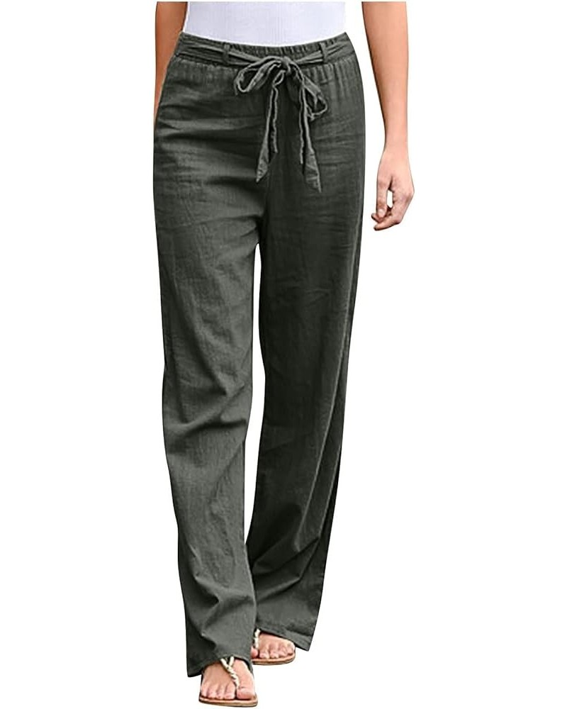 Wide Leg Pants for Women High Waisted Stretch Casual Pants Baggy Stretchy Comfy Trousers with Pockets Ag $6.22 Pants