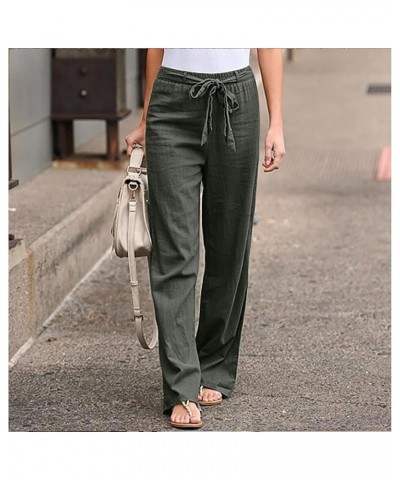 Wide Leg Pants for Women High Waisted Stretch Casual Pants Baggy Stretchy Comfy Trousers with Pockets Ag $6.22 Pants