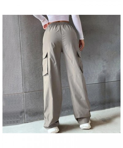 Pants for Women 2024 Trendy,Women's Slacks Pants Long Casual High Waist Straight Leg Work Casual Pants 1-gray $10.59 Pants