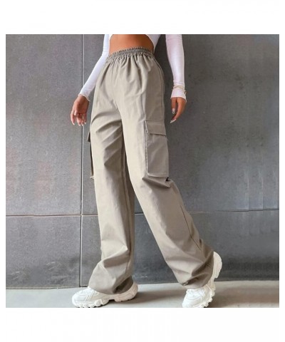 Pants for Women 2024 Trendy,Women's Slacks Pants Long Casual High Waist Straight Leg Work Casual Pants 1-gray $10.59 Pants