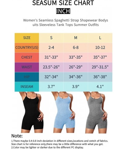 Scrunch Butt Jumpsuit for Women Seamless Yoga Short Bodycon Tummy Control Sleeveless Srtetch One Piece Rompers 1 Black $12.25...