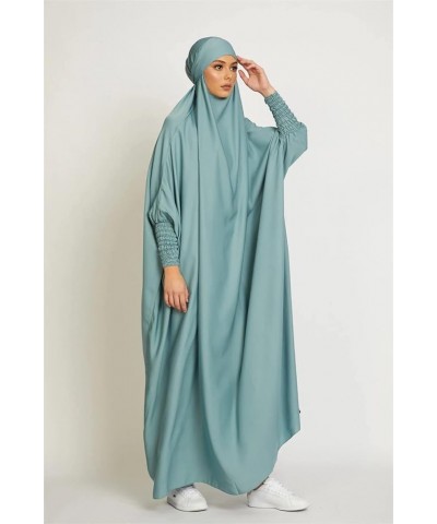 Women's Muslim Abaya One-Piece Prayer Dress Islamic Jilbab Eid Formal Gown Kaftan Hijab Loose Covered Dress 7 $23.93 Swimsuits