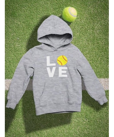 Softball Gifts Hoodies for Teen Girls Women Fans Love Sweatshirts Hoodie Hoodie / Gray $13.74 Hoodies & Sweatshirts