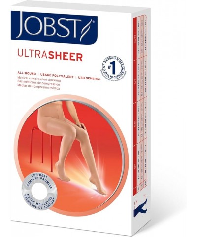 UltraSheer 15-20mmHg Compression Stockings, Pantyhose, Waist High, Closed Toe, Suntan, Large Classic Black Large $27.60 Socks