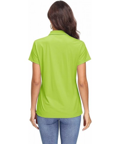 Women's Polo Shirts UPF 50+ Sun Protection 4 Buttons Casual Work Quick Dry Short Sleeve Collared Golf Shirt F Green $15.29 Sh...