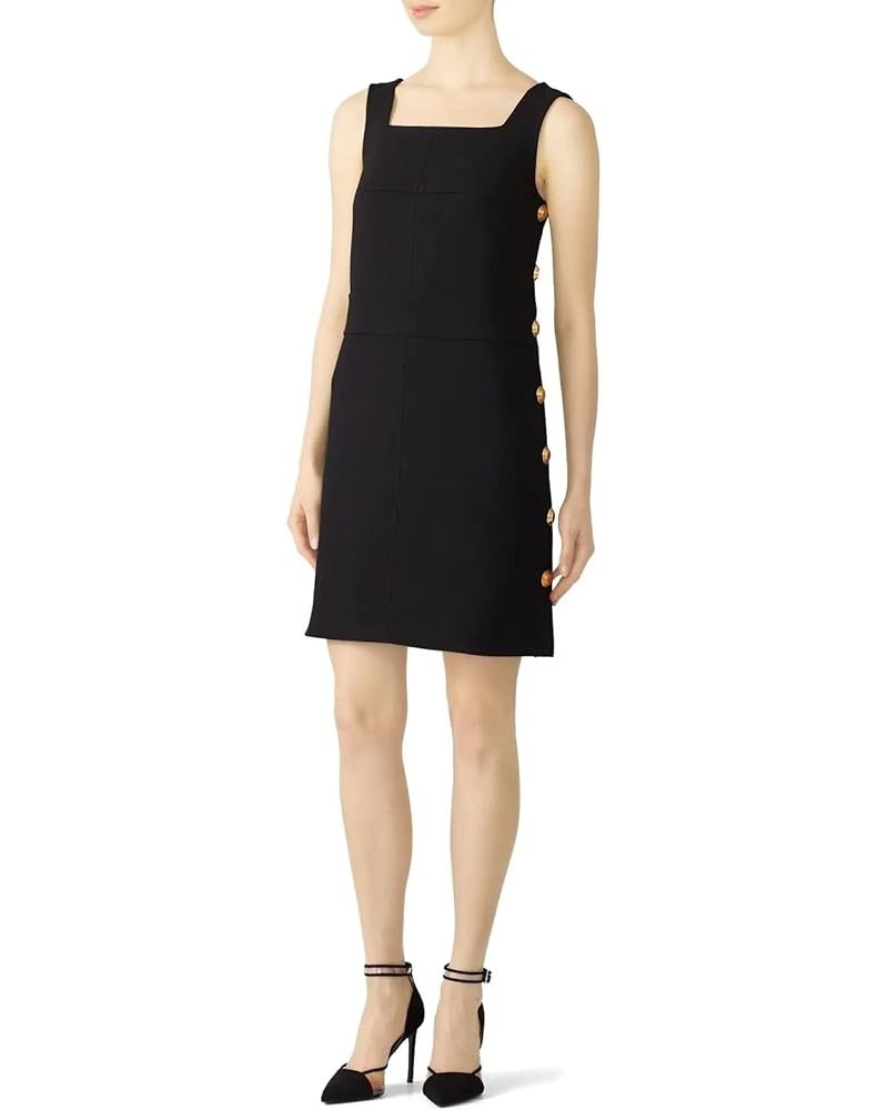 Rent The Runway Pre-Loved Millie Button Dress Black $45.86 Dresses