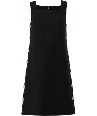 Rent The Runway Pre-Loved Millie Button Dress Black $45.86 Dresses