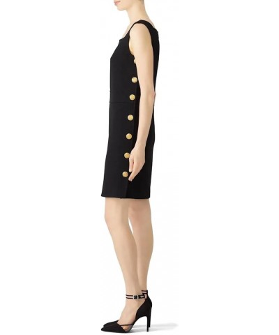 Rent The Runway Pre-Loved Millie Button Dress Black $45.86 Dresses