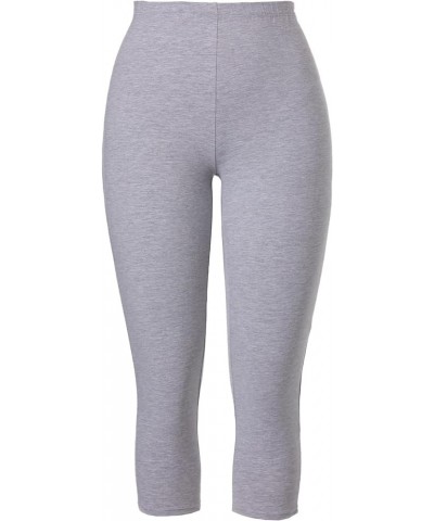 Women's Plus Size Knit Capri Leggings Navy $13.92 Others