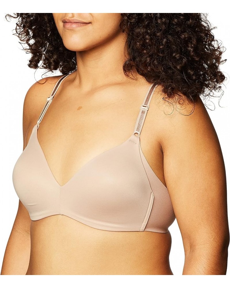 Women's No Side Effects Underarm-Smoothing Comfort Wireless Lightly Lined T-Shirt Bra 1056 Toasted Almond $11.85 Lingerie