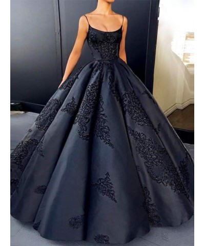 Women's Spaghetti Straps Quinceanera Embroidery Long Ball Gown Green $45.51 Dresses