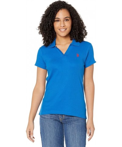 Y Rib Placket Polo Shirt Lapis Blue $10.61 T-Shirts