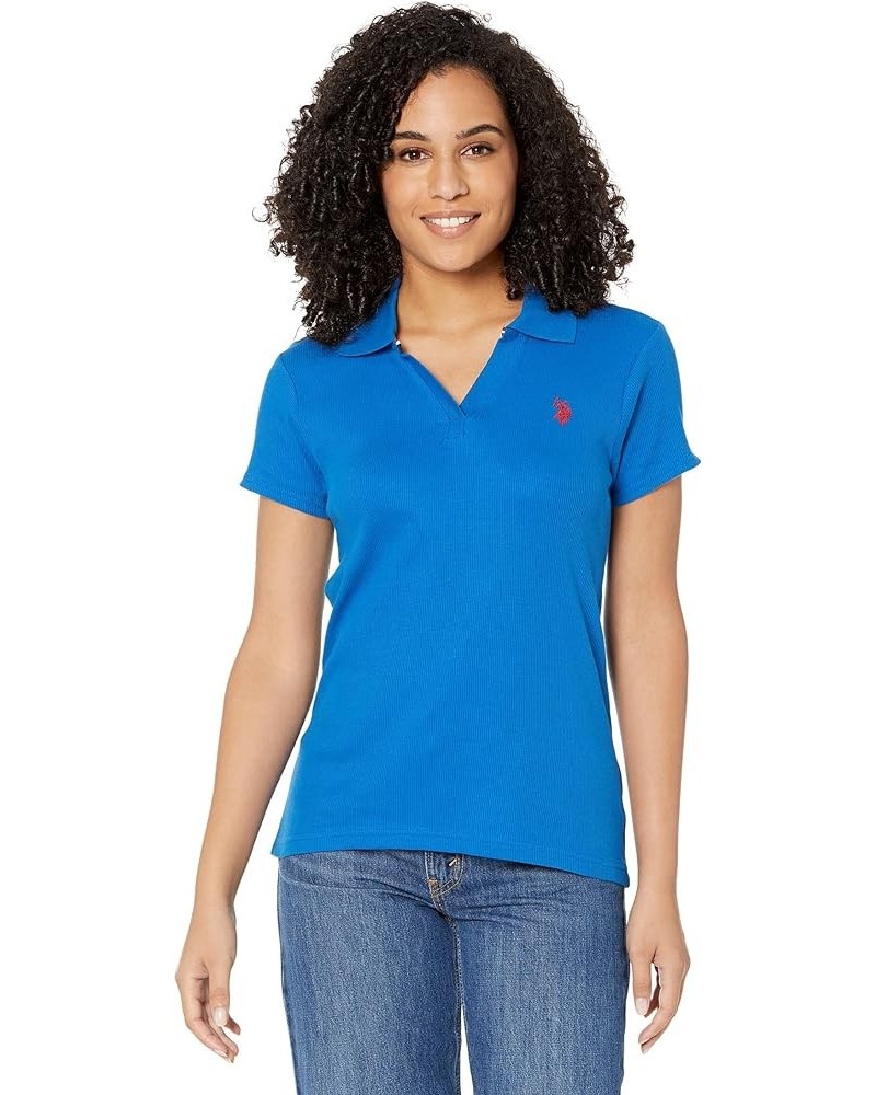 Y Rib Placket Polo Shirt Lapis Blue $10.61 T-Shirts