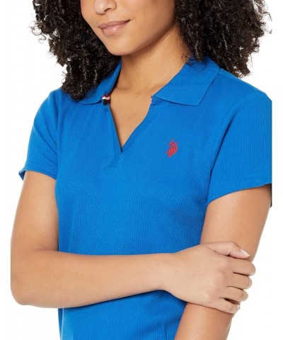 Y Rib Placket Polo Shirt Lapis Blue $10.61 T-Shirts