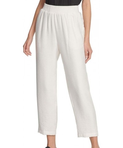 Women's Pull-On Cropped Pants Ivory $13.64 Pants