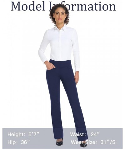 28" 30" 32" 34" Inseam Regular Tall Bootcut Yoga Pants, 4 Pockets, UPF50+ Style1-blue $23.19 Activewear