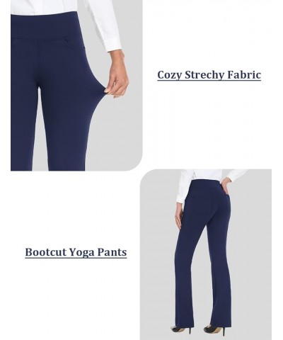 28" 30" 32" 34" Inseam Regular Tall Bootcut Yoga Pants, 4 Pockets, UPF50+ Style1-blue $23.19 Activewear