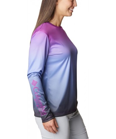 Women's Standard Tidal Tee PFG Isle Rise Fade Ls Berry Jam Gradient $19.80 Activewear