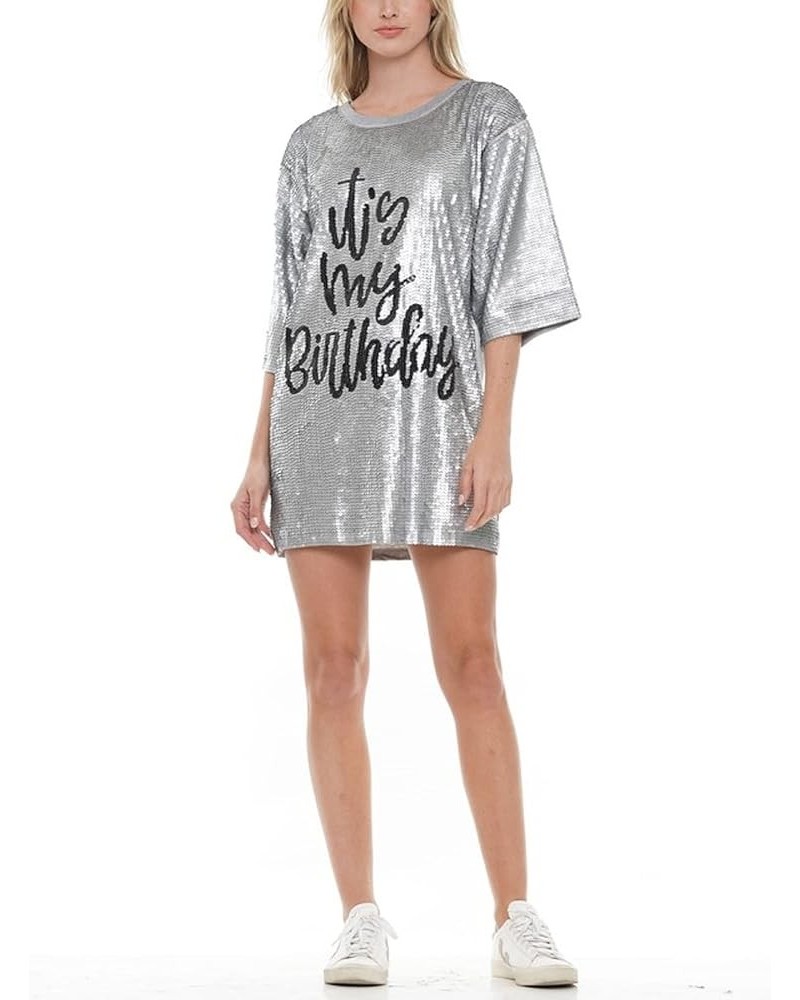 Women's Birthday-Dress Parent Silver $36.55 Dresses