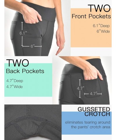 28" 30" 32" 34" Inseam Regular Tall Bootcut Yoga Pants, 4 Pockets, UPF50+ Grey, 4 Pockets $23.19 Activewear