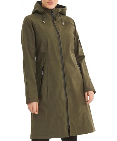 HORNBAEK Women's Classic Water Resistant Rain 37 Raincoat Army $147.99 Coats