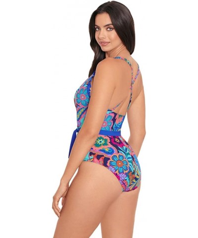 Skinny Dippers Women's Swimwear Jelly Beans Cinch Ruffle Sleeve Soft Cup One Piece Swimsuit Multi $32.50 Swimsuits