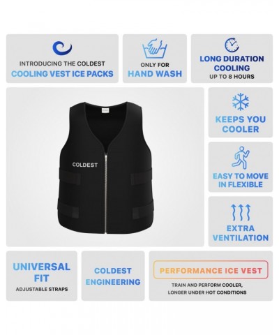 Coldest Cooling Vest, Reusable Ice packs Vest Jacket for Hot Weather, Ice Vest for Men & Women for Cycling, Running, Athletes...