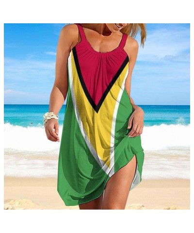 Skirts for Womens Summer Fall Dress Top Kenya Flag Casual V Neck Long Dress for Fashion Womens Dress Style-5 $8.80 Skirts