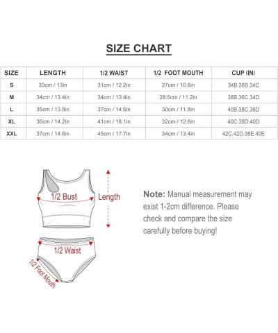 Bikini Sets Jamaica Flag Women's Swimwear Cute Bathing Suit Ruched High Cut Swimsuit Summer M X-Large Style-14 $15.60 Swimsuits