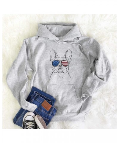 Patriotic Franco The French Bulldog Dog Triblend T-Shirt Men's Pullover Hoodie Sweatshirt $16.42 T-Shirts