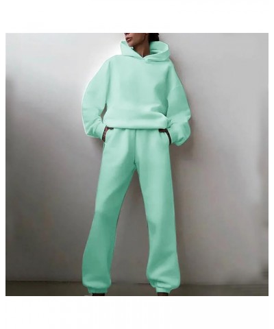 Women Lounge Sets Two Piece Sweatsuits Fleece Spring Outfits 2024 Sporty Tracksuits with Pockets Loose Fit Workout Set 04 Gre...