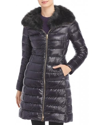 Womens Elisa Quilted Warm Puffer Jacket Black $136.38 Jackets