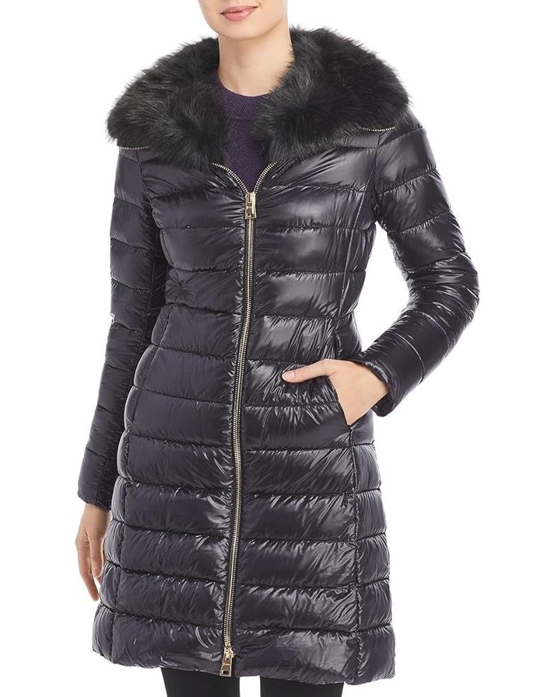 Womens Elisa Quilted Warm Puffer Jacket Black $136.38 Jackets